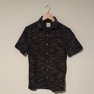 Men’s ROWM Patterned Casual Shirt button down short sleeve